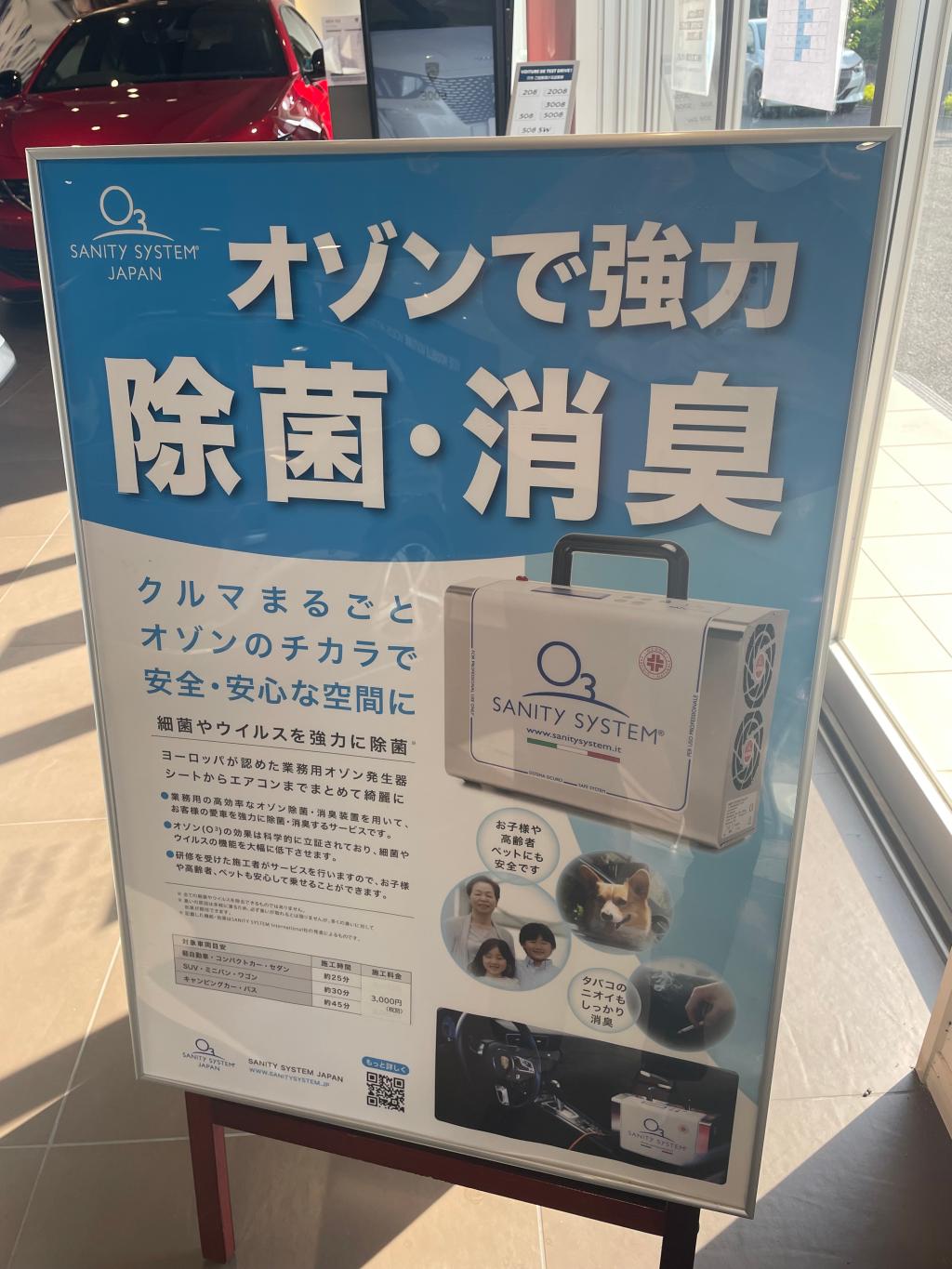 サニーカーで車内を除菌😈💥