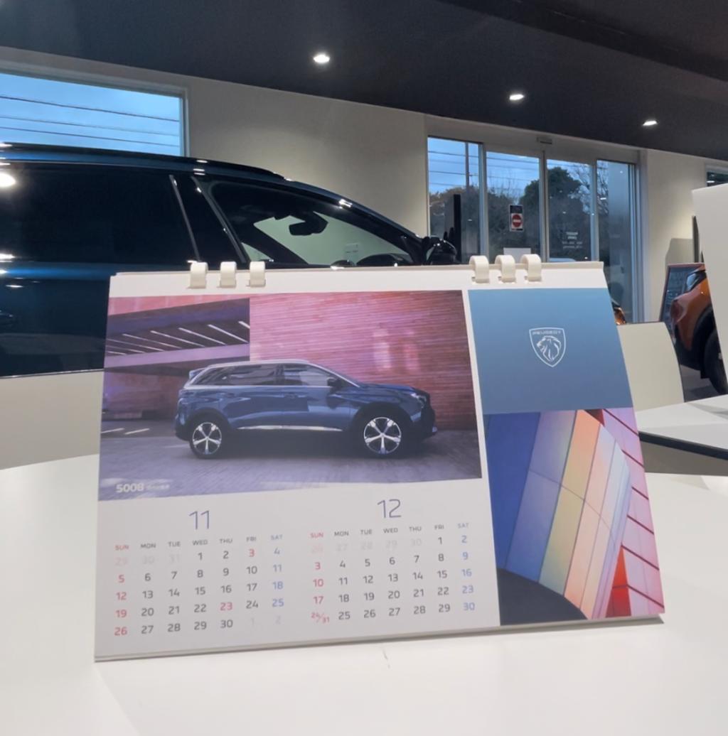 来年のカレンダーはこんな感じ🚗🎵