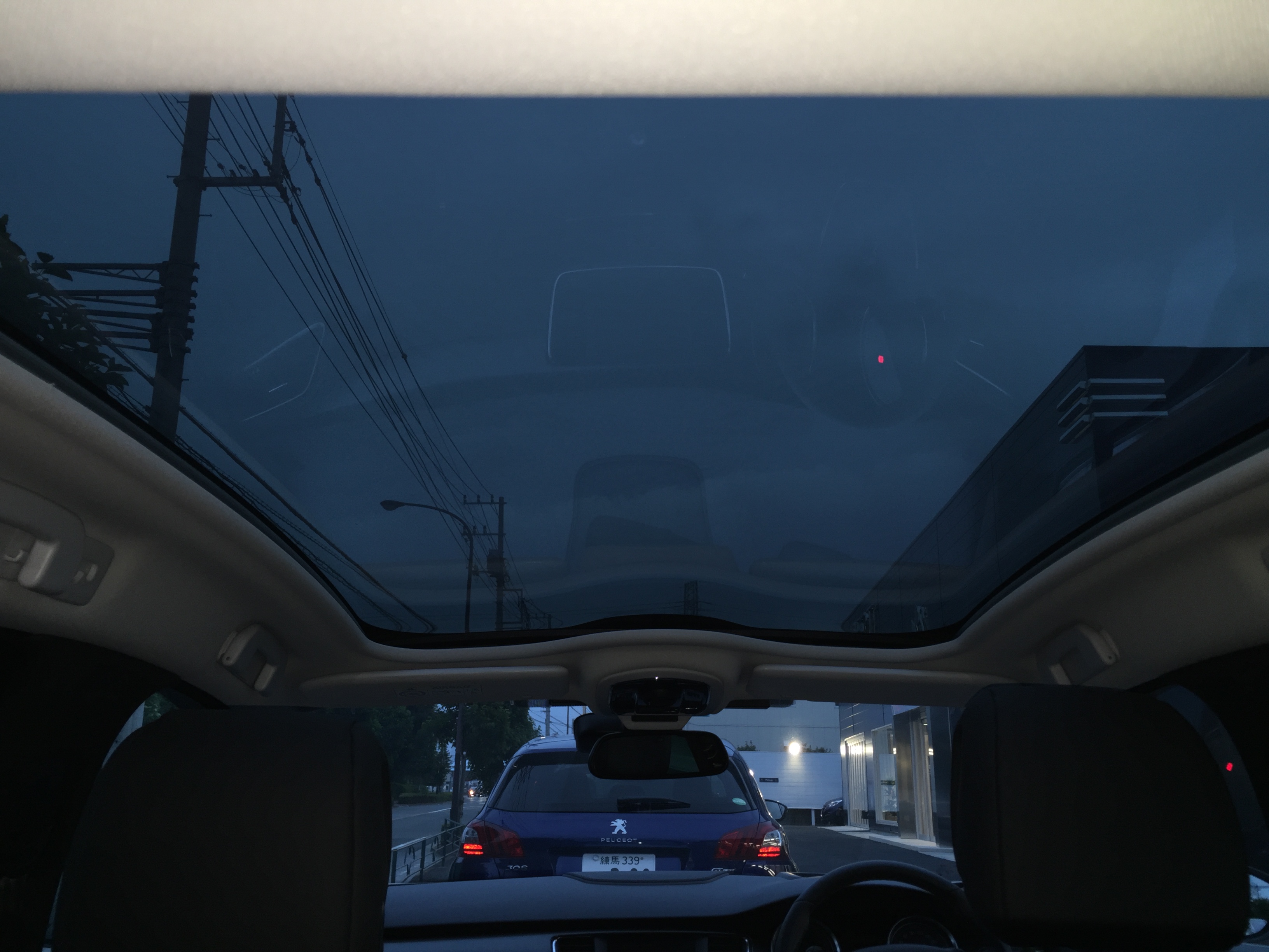 Night driving in 深大寺(*´ω｀*)
