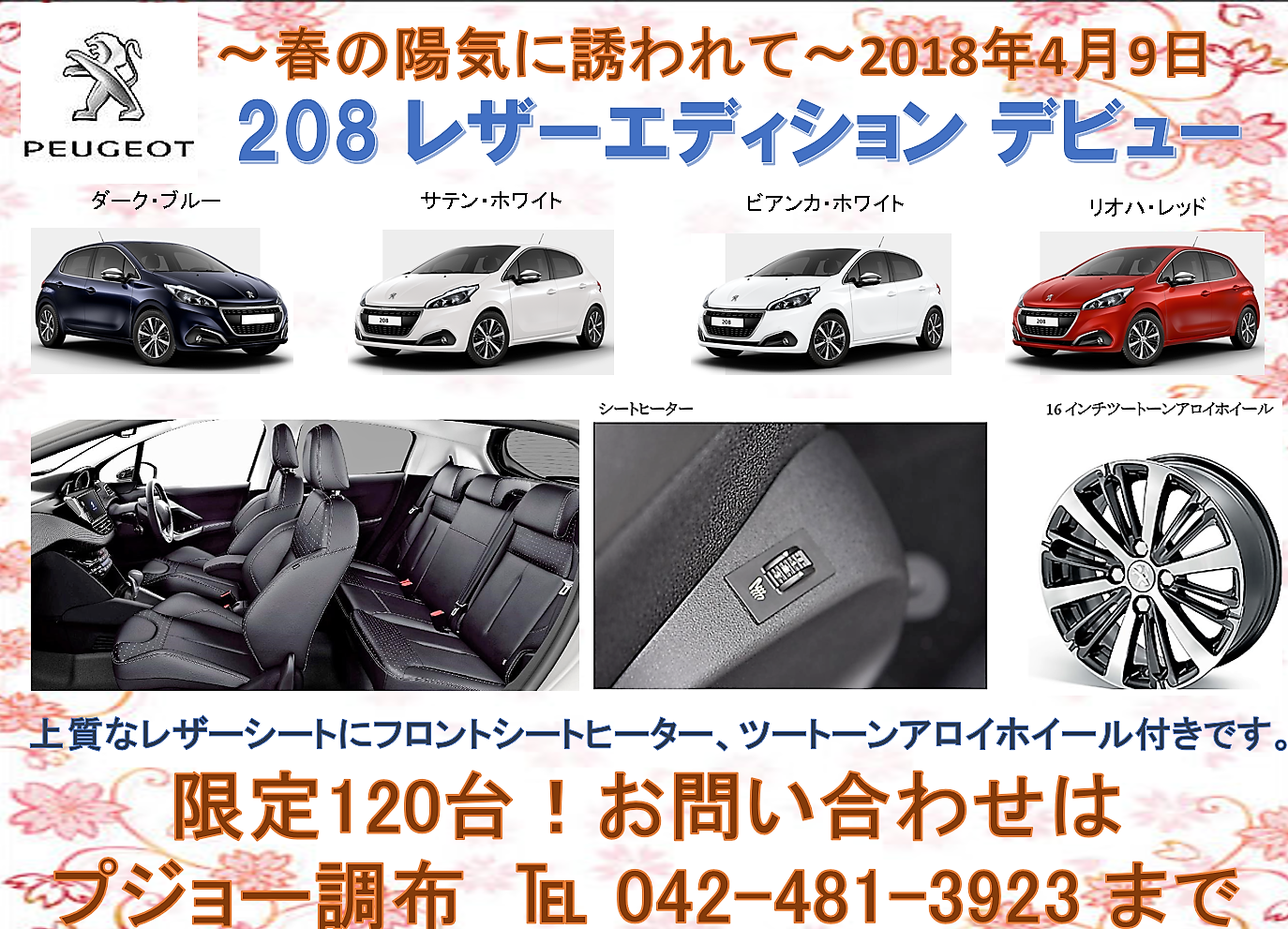 208 の限定車登場です！